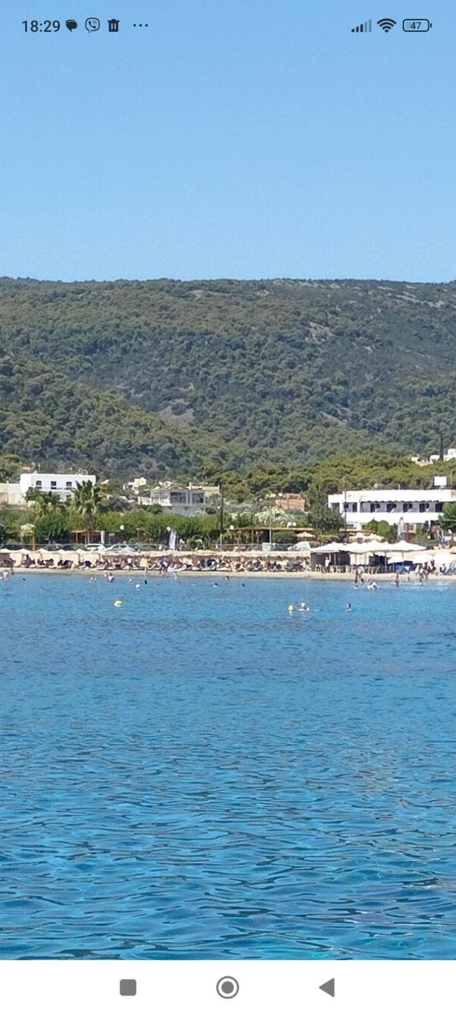 Παραθαλασσια Στουντιο Μιχαλιας Sea View Studio Michalias Agia Marina  Eksteriør bilde